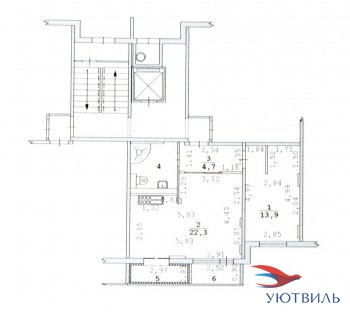 2-хкомнатная квартира на Бакинских комиссаров в Крымске - krymsk.yutvil.ru - фото 12